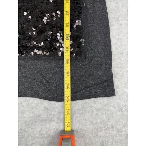 Alfani Grey Sleeveless Sequins Top Sz Med Classic Fashion Women’s - Picture 6 of 6